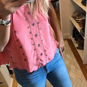 Flowy silk top